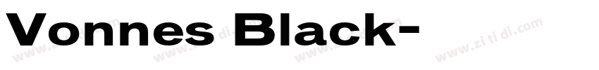 Vonnes Black字体转换